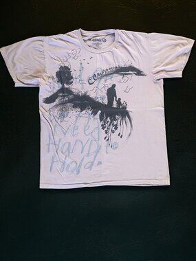 Y2K Jedidiah Clothing We All Need A Hand To Hold Graphic Tee Size Medium